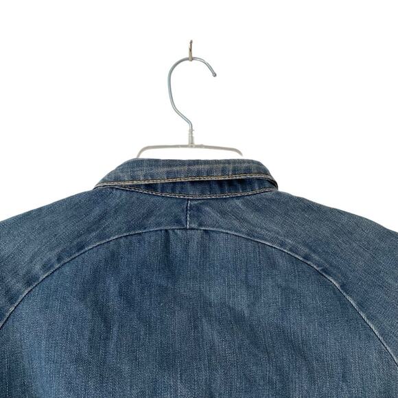 Vintage Levi’s Denim Jean Crop Jacket Zipper Made in Belgium size small - Picture 6 of 11